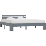  Posteljni okvir siv iz trdne borovine 180x200 cm | Shoptok.si