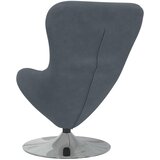  Jajolika fotelja Tamno siva Baršun | shoptok.hr