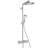 Hansgrohe 27268000 crometta s 240 1jet ecosmart stenska termostatska armatura s tuš setom Cene