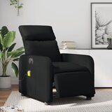 vidaXL Električni masažni naslonjač od umjetne kože crni | shoptok.hr
