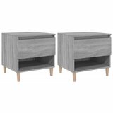 Maison Chic Dvo delni komplet Nočne omarice - Nočne mize siva sonoma 50x46x50 cm inženirski les, (21687600) Cene