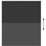vidaXL Rolo zavjesa Blackout Black 130x175cm Širina tkanine 126,6 cm | shoptok.hr