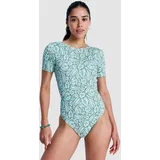 Sun Babe Ss Onesie Lycra oil green wildside psley