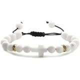 Narukvica Ethnic Cross - Bijela KP29847 | shoptok.hr