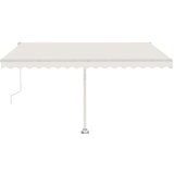 Automatska tenda sa senzorom za vjetar LED 400 x 300 cm krem | shoptok.hr