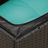 12-dijelni set vrtnih sofa s jastucima poliratan crni | shoptok.hr