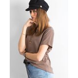 BASIC Feel Good T-shirt-RV-TS-4662.24P-brown | Shoptok.si