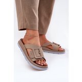 Zaxy Fragrant Women's Slippers With Decorative Buckle Beige | shoptok.hr