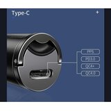 Baseus Tiny Star Mini PPS avtopolnilec Type-C priključek 30 W siv | Shoptok.si