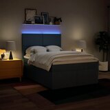  Krevet s oprugama i madracem plavi 140 x 190 cm od tkanine | shoptok.hr