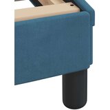  Postelja z vzmetnico modra 200x200 cm žamet, (21653592) | Shoptok.si