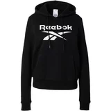 Reebok Sportska sweater majica 'IDENTITY' crna / bijela