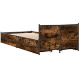  Okvir kreveta s uzglavljem s kotačem Dimljeni hrast 80 x 200 cm | Eponuda.ba