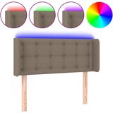 Maison Chic led posteljno vzglavje - vzglavna omarica - nočna omarica taupe 93x16x78/88 cm blago, (21706425) Cene
