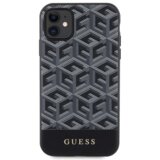  originalni guess ovitek g-cube GUHMN61HGCFSEK z magsafe za iphone 11 - črn | Shoptok.si