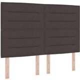  Postelja s škatasto vzmetjo z vzmetnico temno rjava 140x200 cm tkanina, (22083385) | Shoptok.si