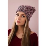  Cap with fleece Roksana K209 purple + graphite | Shoptok.si