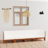 Maison Chic Seti vrtnega pohištva - Vrtna garnitura - Vrtni pohištvo set 4-delna z blazinami trden akacijev les, (21817251) | Shoptok.si