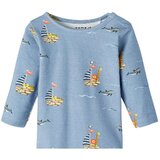name it Majica 'FAWN' mornarska / dimno modra / rumena / oranžno rdeča | Shoptok.si