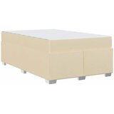  Krevetna konstrukcija s madracem Krema 120 x 190 cm tkanina | shoptok.hr