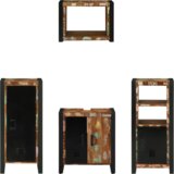vidaXL Set namještaja za kupaonicu 4 pcs Čvrsto reciklirano drvo | shoptok.hr