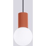 Sollux SL.1729 - visilica na sajli halo 1xG9/8W/230V prečnik 12 cm narandžasta | Eponuda.com
