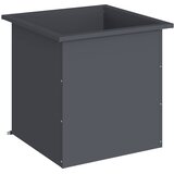  Vrtna posuda za sadnju s LED svjetlom Antracit 50 x 50 x 48 cm Slike