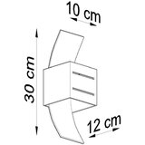  Stenska svetilka LORETO črna, (21347226) | Shoptok.si