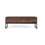 GINER Y COLOMER Klubska mizica iz palisandra in rjavih kovinskih nog, (22147371) | Shoptok.si