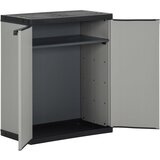  Vrtni ormarić za otpad sivo-crni 68 x 40 x 85 cm PP | shoptok.hr