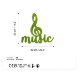 WALLXPERT dekorativni zidni pribor zelene boje moss music | ePonuda.com