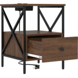 vidaXL Noćni ormar s ladicama 2 pcs Smeđi hrast 41.5 x 40.5 x 55 cm | shoptok.hr