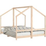 vidaXL Otroški posteljni okvir 2x(80x200) cm trdna borovina, (20916891) | Shoptok.si