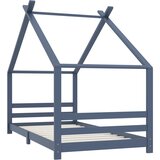 Maison Chic Otroška postelja - Otroški ležaj - Otroški posteljni okvir siv iz trdne borovine 90x200 cm, (21698353) Cene