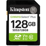 card Kingston 128 GB S3/128GB Class10 Canvas Select Plus adapter100MBs Read,Class 10 UHS-I
