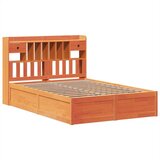  Posteljni okvir brez vzmetnice vošč. rjav 150x200 cm borovina, (21611780) | Shoptok.si