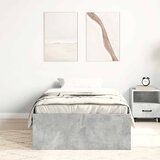  Okvir kreveta siva boja betona 90 x 190 cm | Eponuda.com