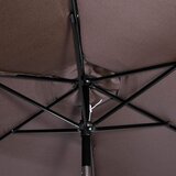  Vrtni suncobran - 250 cm, smeđi | shoptok.hr