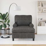  Ležaljka s jastukom Crna 91 x 157 x 91 cm Antikni PU | shoptok.hr