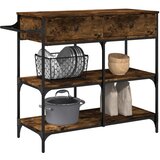 Kuhinjska kolica boja hrasta 105 x 42 x 95 cm konstruirano drvo | shoptok.hr