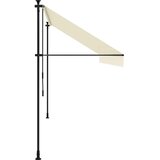 Tenda na uvlačenje krem 400 x 150 cm od tkanine i čelika | Eponuda.com