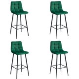  ARCETO stolica - tamno zeleni baršun / crne noge x 4 | shoptok.hr