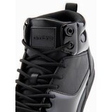 Ombre Men's high boots sneakers with shiny elements - black | shoptok.hr
