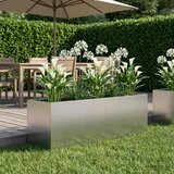  Vrtna saksija Srebrna 100 x 30 x 30 cm Pocinčani čelik Cijene