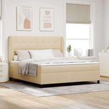 Box spring krevet s madracem Krema 180 x 200 cm tkanina | shoptok.hr