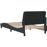  Okvir za krevet s uzglavljem crni 100x200 cm baršunasti | shoptok.hr