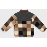 Sinsay Lagani Sherpa Fleece Jakna s Kockastim Uzorkom | shoptok.hr