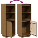  Visoka komoda boja meda 37 x 34 x 110 cm od masivne borovine | shoptok.hr