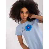 BASIC Feel Good Blouse-RV-BZ-9647.16X-light blue Cene