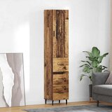 vidaXL Visok predalnik Star les 34,5 x 34 x 180 cm Konstruiran les | Shoptok.si